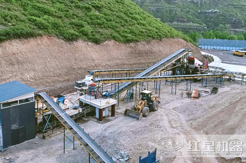 機制砂石生產線現場