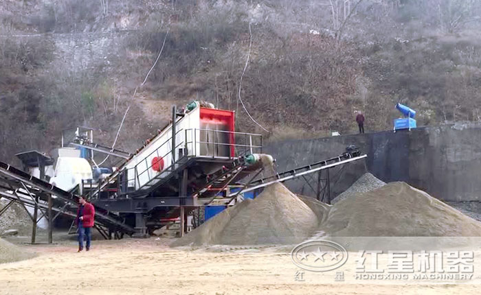 移動制沙現場