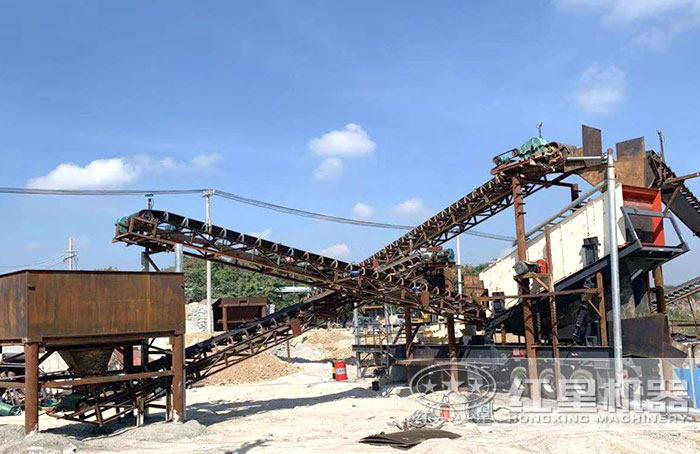 移動打沙機作業現場