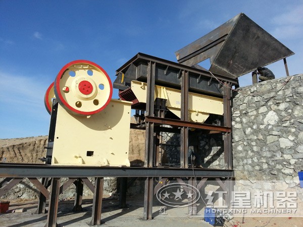 顎破機+打砂機生產線